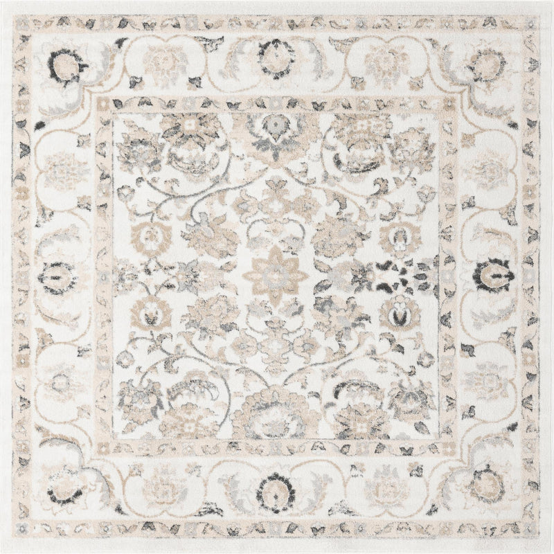 Adriana Terrace Collection Area Rug -  Positano (Ivory) Square Ivory  lifestyle 3