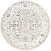 Adriana Terrace Collection Area Rug -  Positano (Ivory) Round Ivory  lifestyle 5