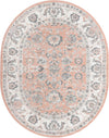 Adriana Terrace Collection Area Rug -  Positano (Rose) Oval Rose  lifestyle 2