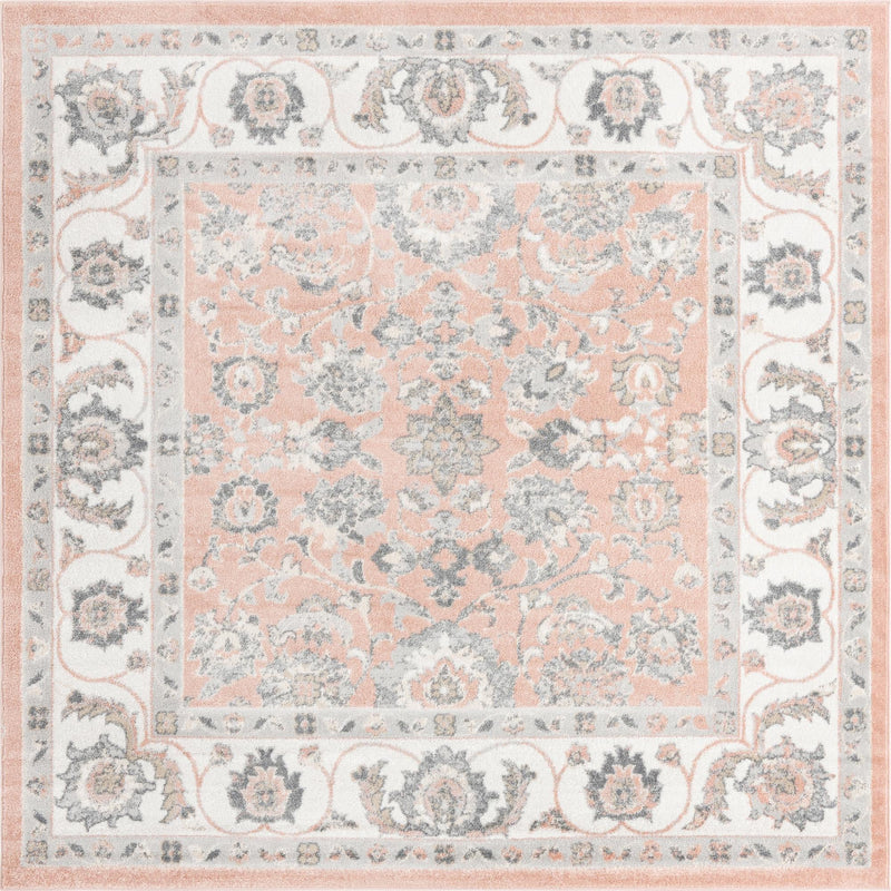 Adriana Terrace Collection Area Rug -  Positano (Rose) Square Rose  lifestyle 3