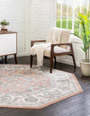 Adriana Terrace Collection Area Rug -  Positano (Rose) Octagon Rose  lifestyle 9