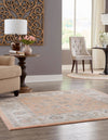 Adriana Terrace Collection Area Rug -  Positano (Rose) Square Rose  lifestyle 13