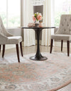 Adriana Terrace Collection Area Rug -  Positano (Rose) Oval Rose  lifestyle 12