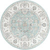 Adriana Terrace Collection Area Rug -  Positano (Aqua) Round Aqua  lifestyle 5