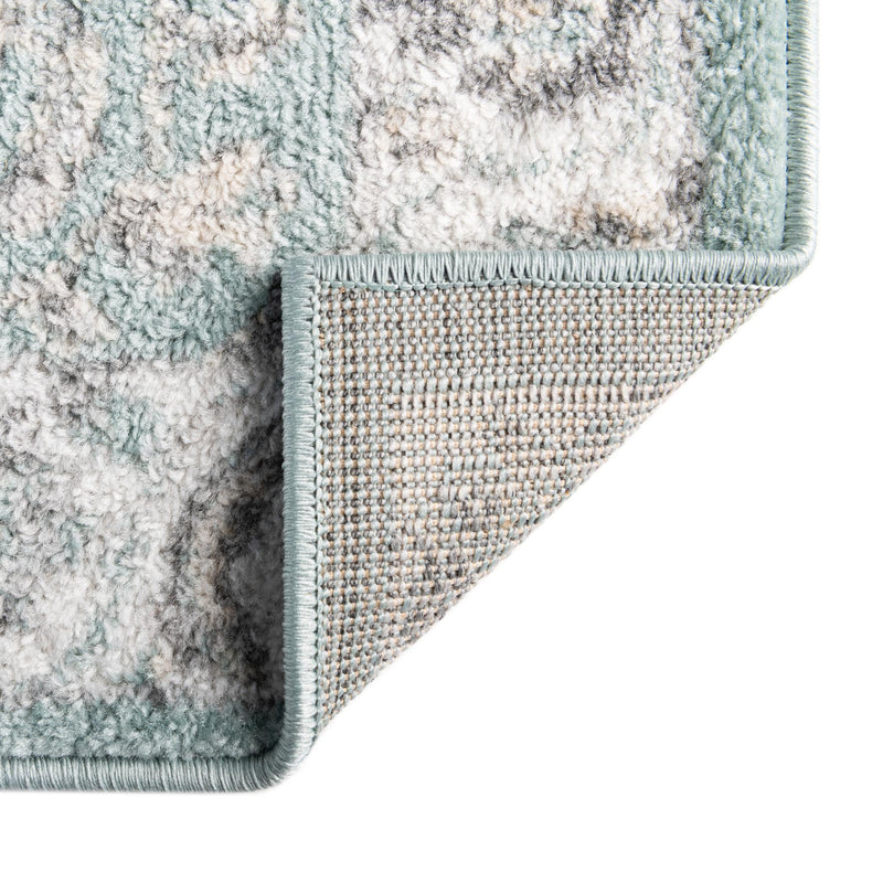 Adriana Terrace Collection Area Rug -  Positano (Aqua) Square Aqua  lifestyle 41