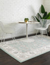 Adriana Terrace Collection Area Rug -  Positano (Aqua) Rectangle Aqua  lifestyle 4