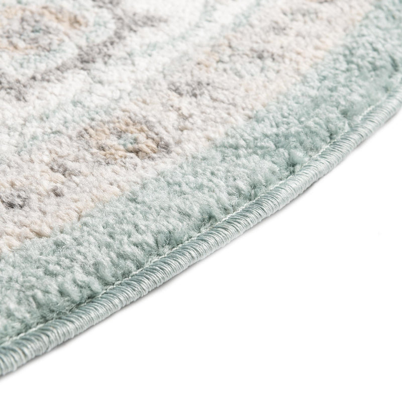 Adriana Terrace Collection Area Rug -  Positano (Aqua) Oval Aqua  lifestyle 30