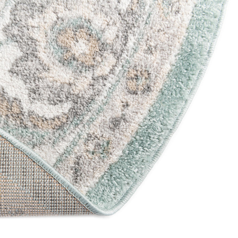 Adriana Terrace Collection Area Rug -  Positano (Aqua) Oval Aqua  lifestyle 40