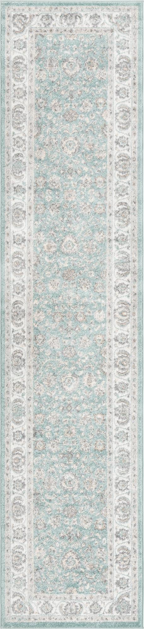 Adriana Terrace Collection Area Rug -  Positano (Aqua) Runner Aqua  lifestyle 6