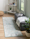 Adriana Terrace Collection Area Rug -  Positano (Aqua) Runner Aqua  lifestyle 11