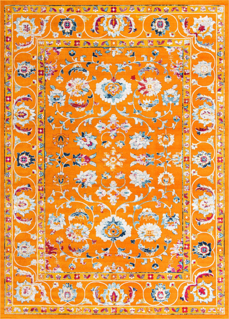 Adriana Terrace Collection Area Rug -  Positano (Orange) Rectangle Orange Main