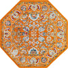 Adriana Terrace Collection Area Rug -  Positano (Orange) Octagon Orange  lifestyle 4