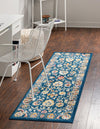 Adriana Terrace Collection Area Rug -  Positano (Navy Blue) Runner Navy Blue  lifestyle 11