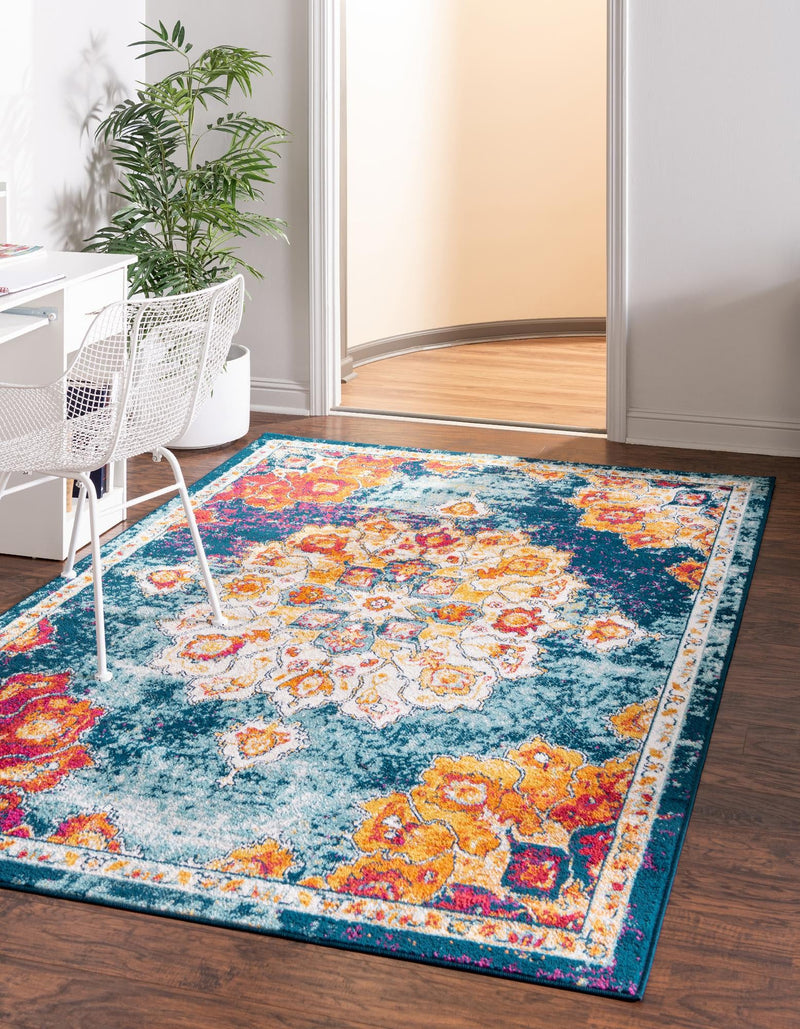 Beverly Grove Collection Area Rug - Melrose (Multi) Rectangle Multi  lifestyle 2