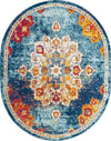 Beverly Grove Collection Area Rug - Melrose (Multi) Oval Multi  lifestyle 11