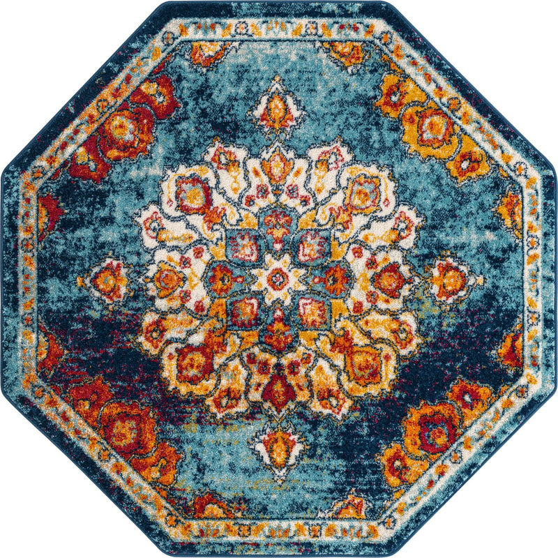 Beverly Grove Collection Area Rug - Melrose (Multi) Octagon Multi  lifestyle 15