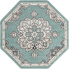 Beverly Grove Collection Area Rug - Melrose (Aqua) Octagon Aqua  lifestyle 12