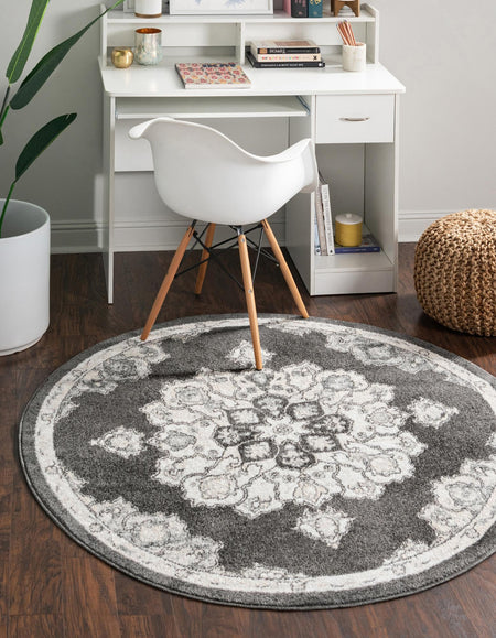 Beverly Grove Collection Area Rug - Melrose (Charcoal)