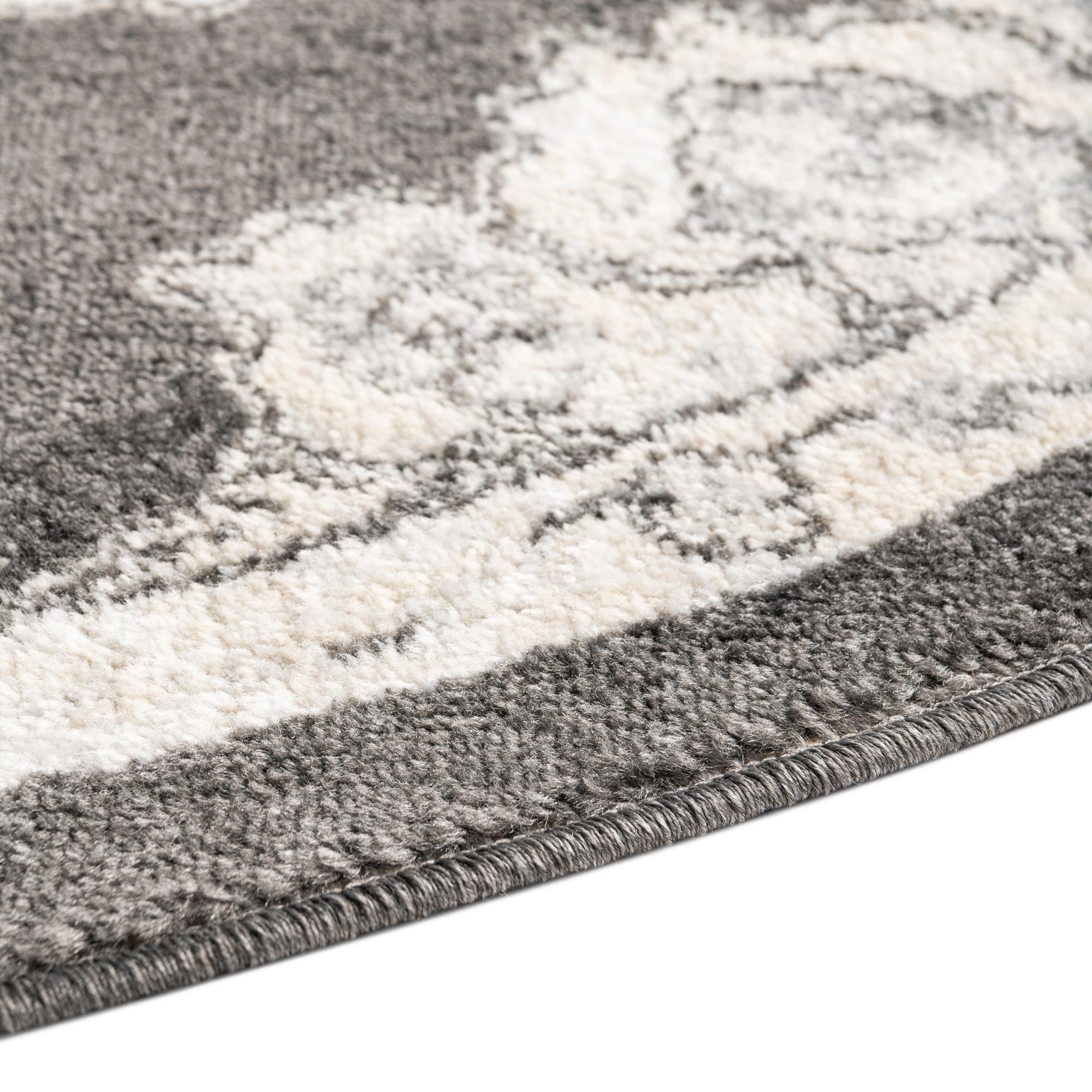 Beverly Grove Collection Area Rug - Melrose (Charcoal)