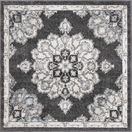 Beverly Grove Collection Area Rug - Melrose (Charcoal)