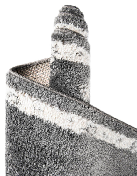 Beverly Grove Collection Area Rug - Melrose (Charcoal)