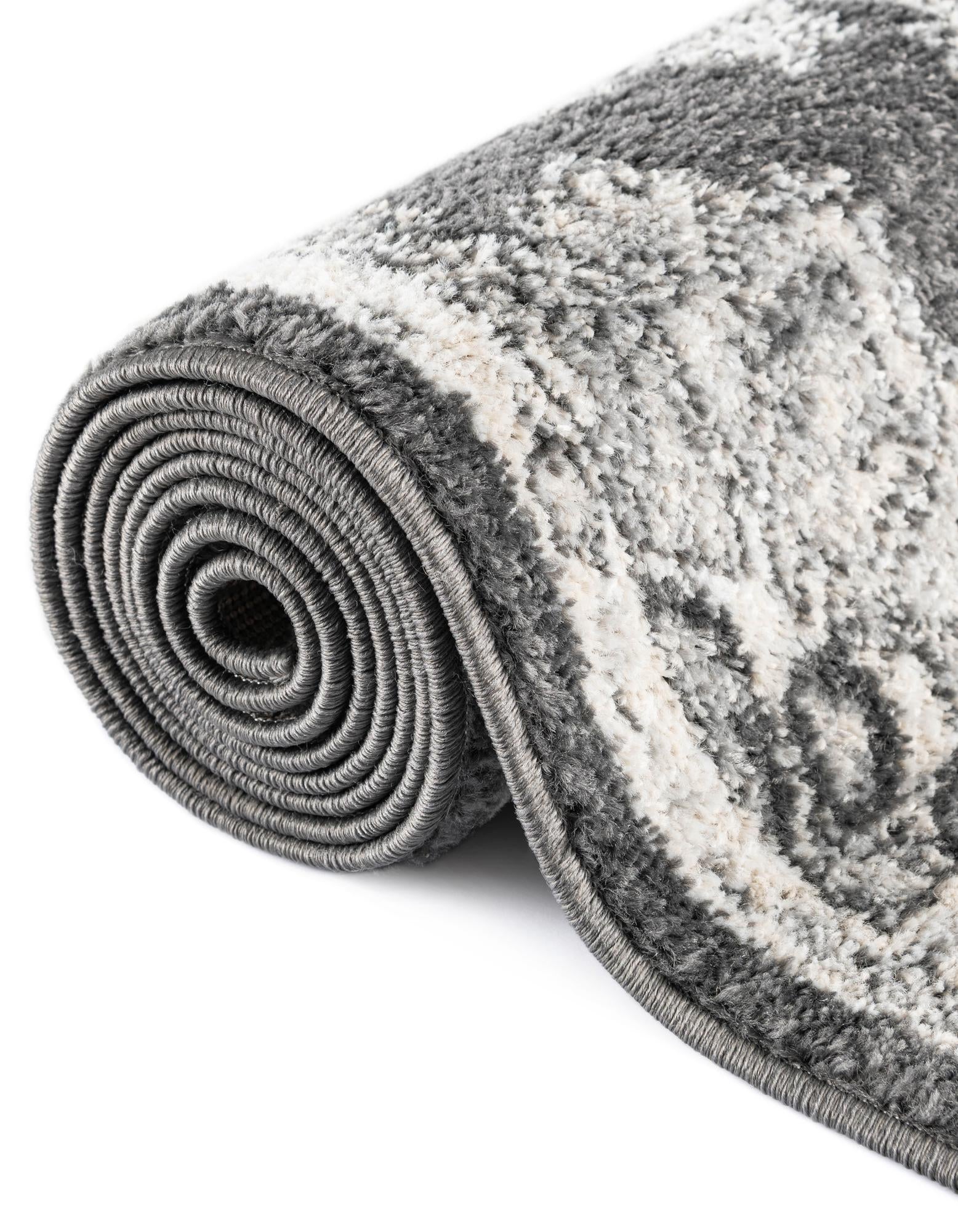 Beverly Grove Collection Area Rug - Melrose (Charcoal)