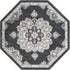 Beverly Grove Collection Area Rug - Melrose (Charcoal)