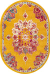 Beverly Grove Collection Area Rug - Melrose (Yellow) Oval Yellow  lifestyle 11