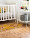 Beverly Grove Collection Area Rug - Melrose (Yellow) Runner Yellow  lifestyle 22