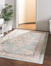 Beverly Grove Collection Area Rug -  Fairfax (Aqua) Rectangle Aqua  lifestyle 2