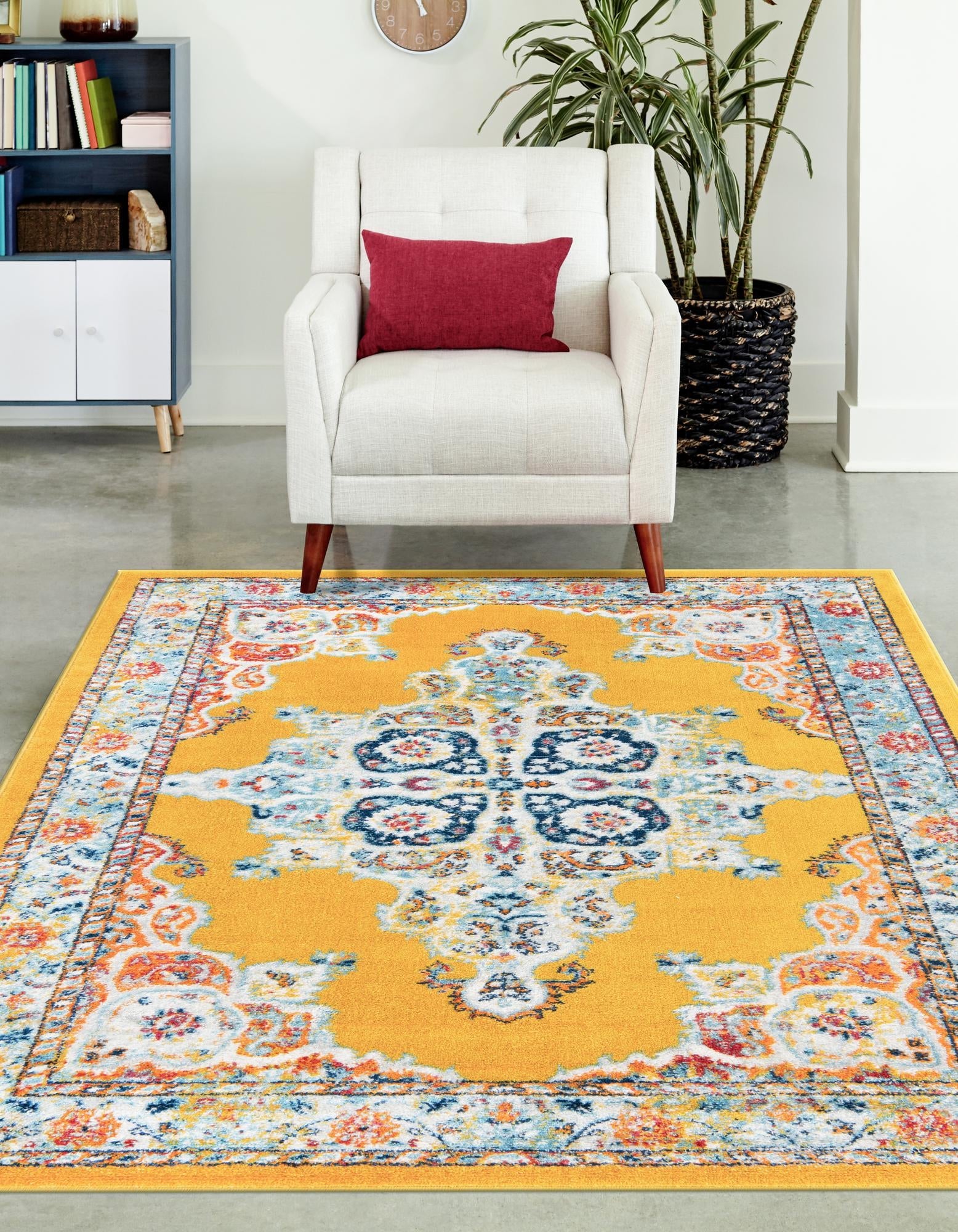 Beverly Grove Collection Area Rug -  Fairfax (Yellow)