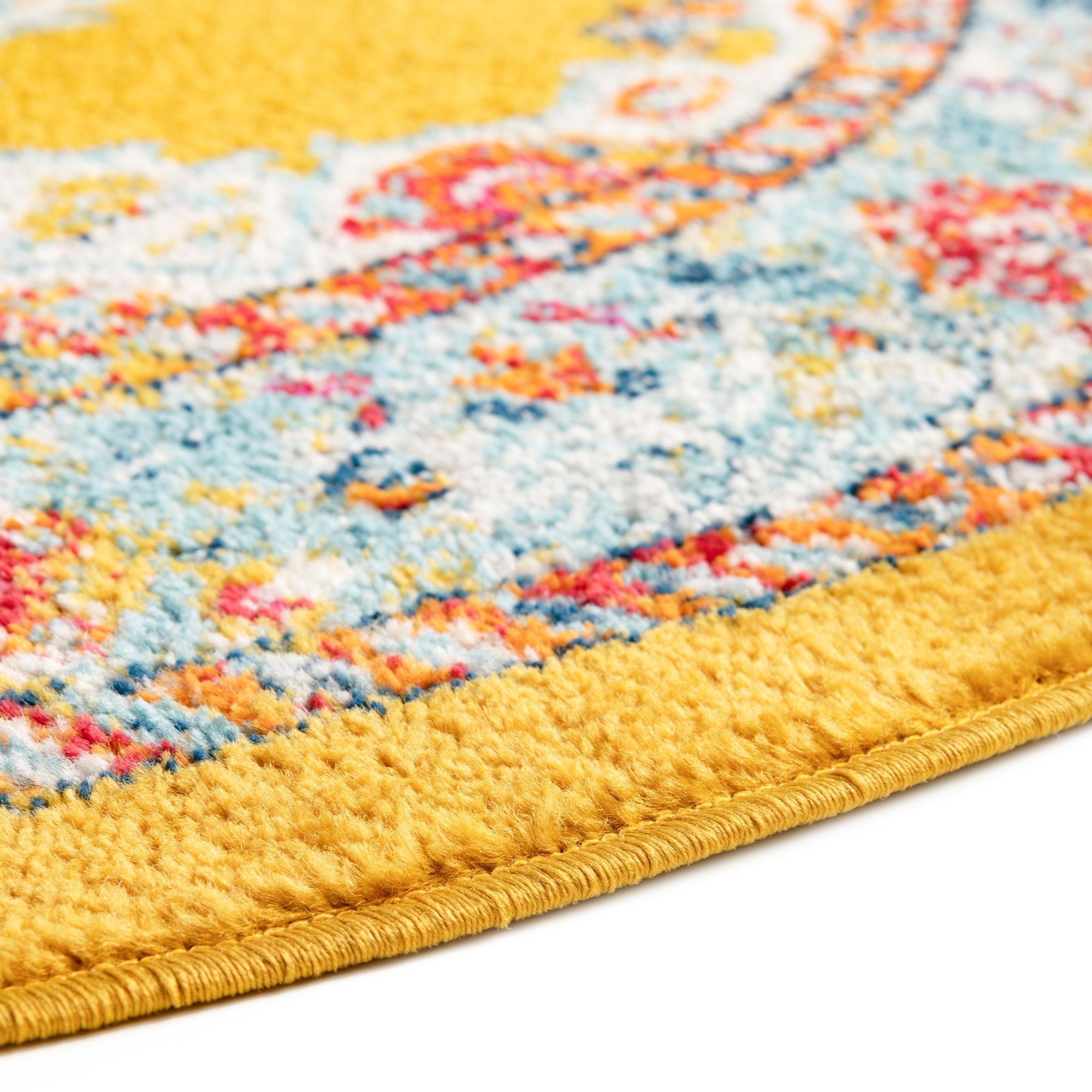 Beverly Grove Collection Area Rug -  Fairfax (Yellow)