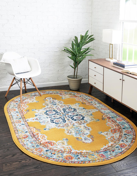 Beverly Grove Collection Area Rug -  Fairfax (Yellow)