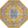 Beverly Grove Collection Area Rug -  Fairfax (Yellow) Octagon Yellow  lifestyle 19