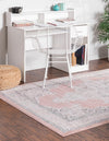 Beverly Grove Collection Area Rug -  Fairfax (Rose) Rectangle Rose  lifestyle 3