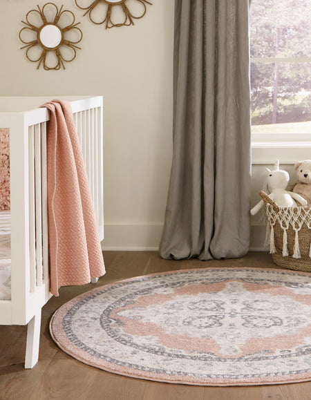 Beverly Grove Collection Area Rug -  Fairfax (Rose)