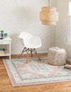 Beverly Grove Collection Area Rug -  Fairfax (Rose) Square Rose  lifestyle 15