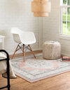 Beverly Grove Collection Area Rug -  Fairfax (Rose) Square Rose  lifestyle 20