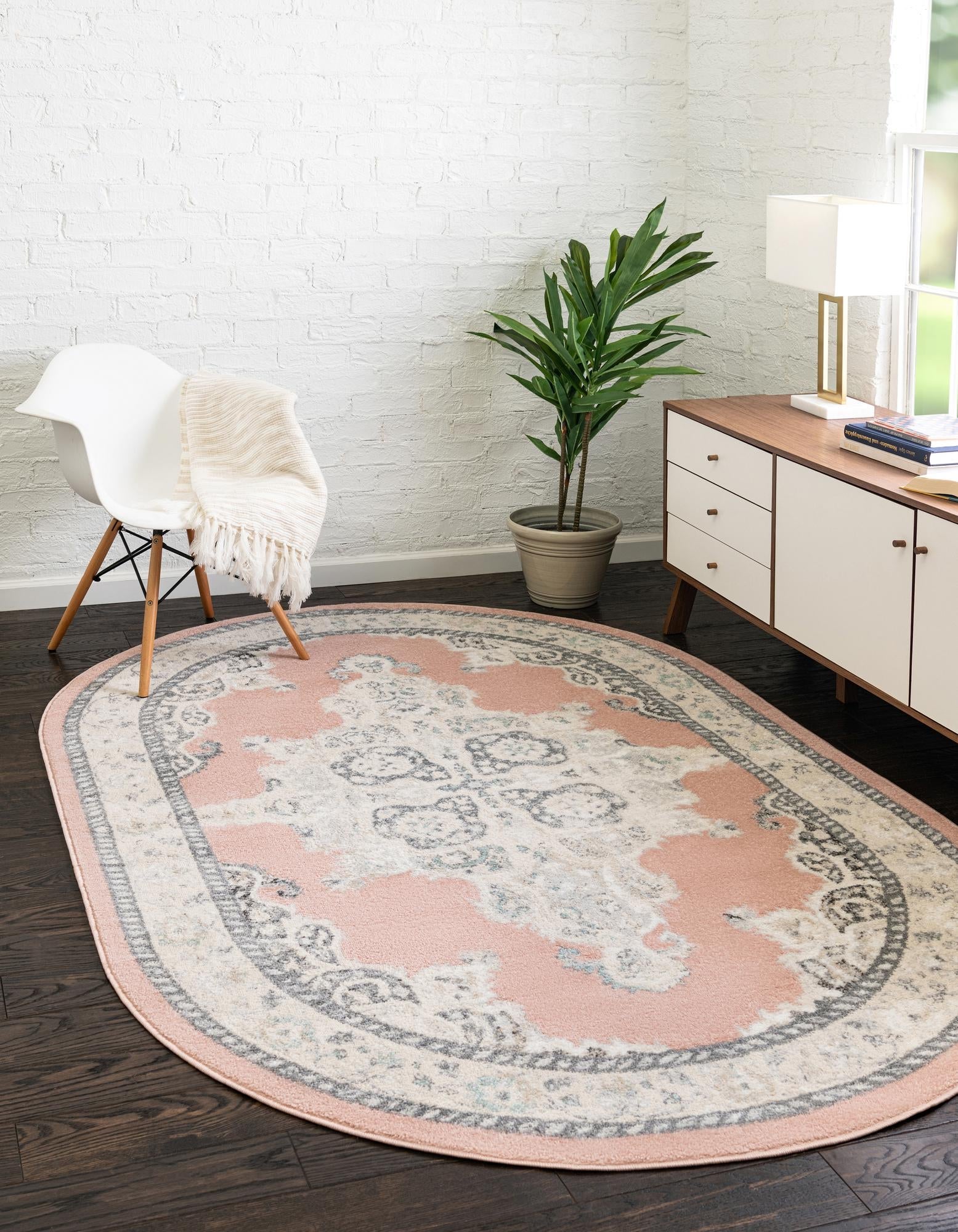 Beverly Grove Collection Area Rug -  Fairfax (Rose)