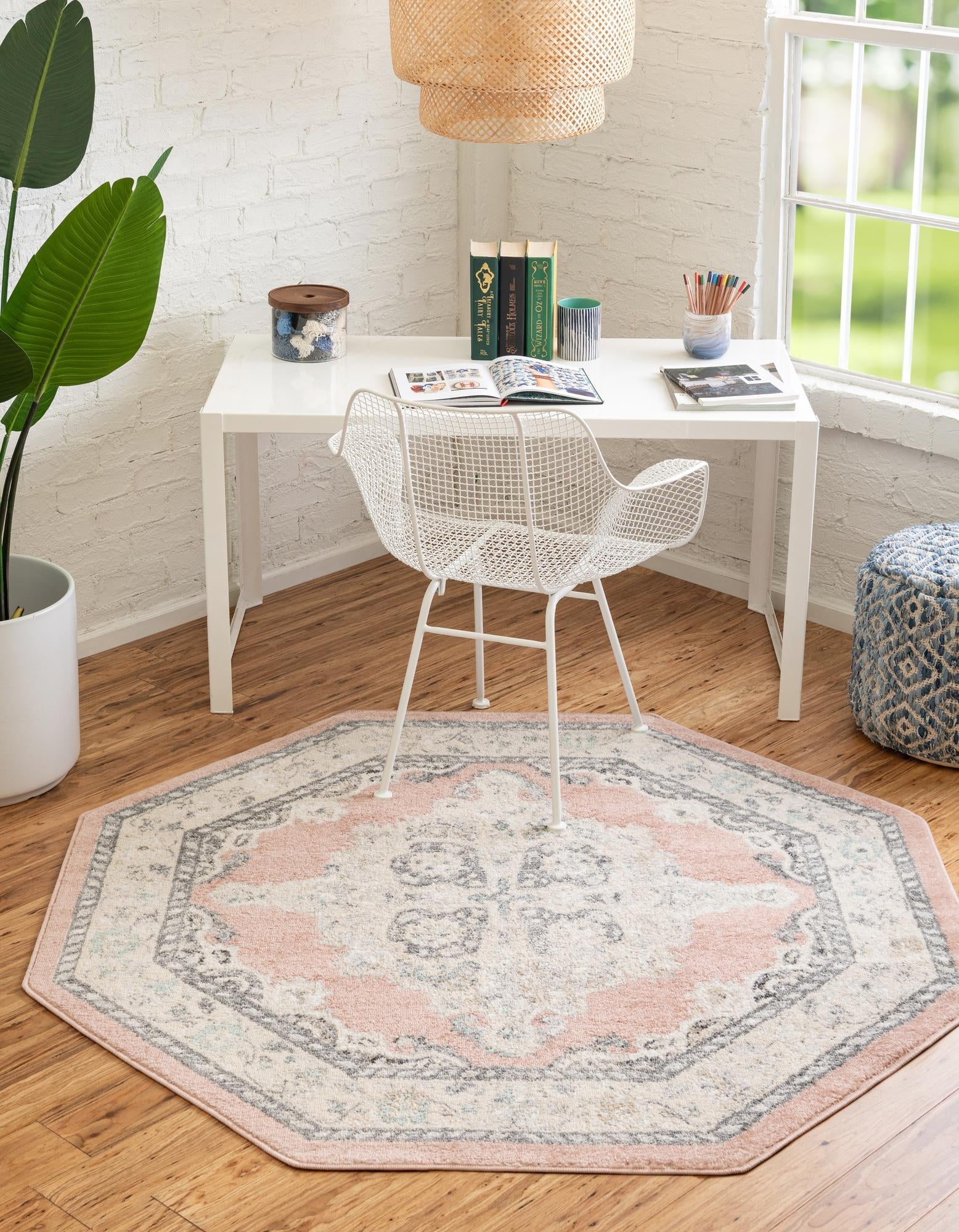 Beverly Grove Collection Area Rug -  Fairfax (Rose)