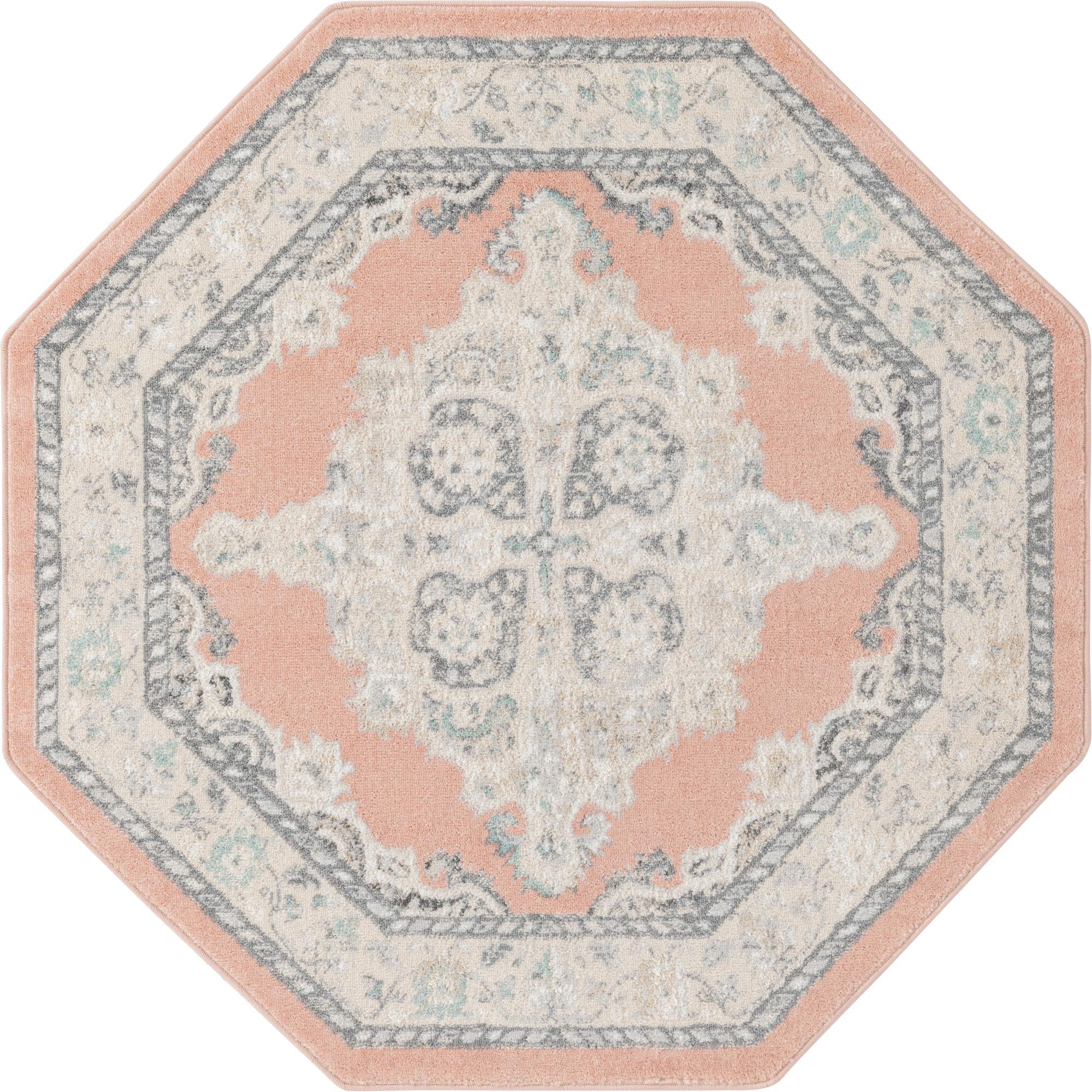 Beverly Grove Collection Area Rug -  Fairfax (Rose)