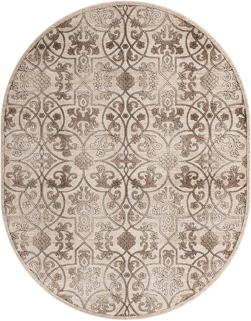 Andes Summit Collection Area Rug -  Merida Oval Dark Beige  lifestyle 14