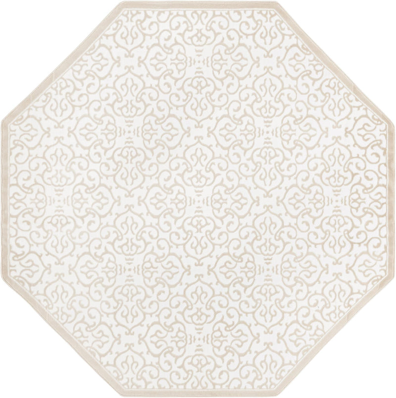 Andes Summit Collection Area Rug -  Pichincha Octagon Snow White  lifestyle 15