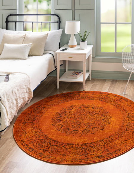 Ankara Elegance Collection Area Rug -  Mardin (Terracotta)