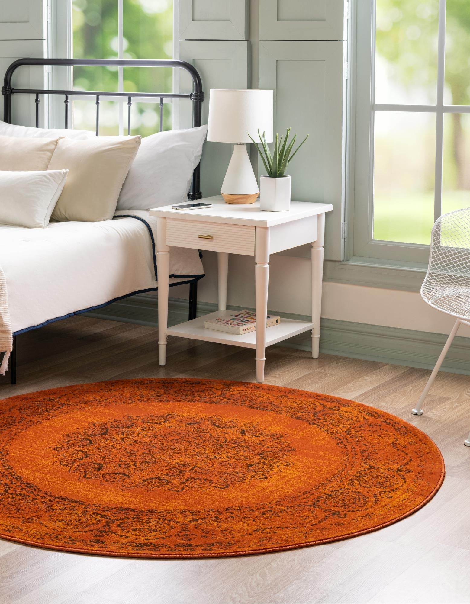 Ankara Elegance Collection Area Rug -  Mardin (Terracotta)