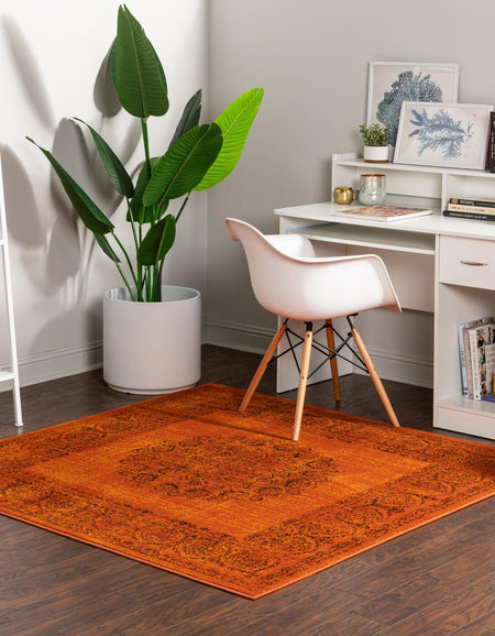 Ankara Elegance Collection Area Rug -  Mardin (Terracotta)