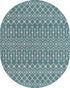 Seaside Lattice Collection Area Rug -  Pergola (Teal)