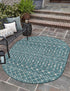 Seaside Lattice Collection Area Rug -  Pergola (Teal)