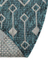 Seaside Lattice Collection Area Rug -  Pergola (Teal)