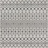 Garden Lattice Oasis Collection Area Rug -  Pergola (Gray) Square Gray Main